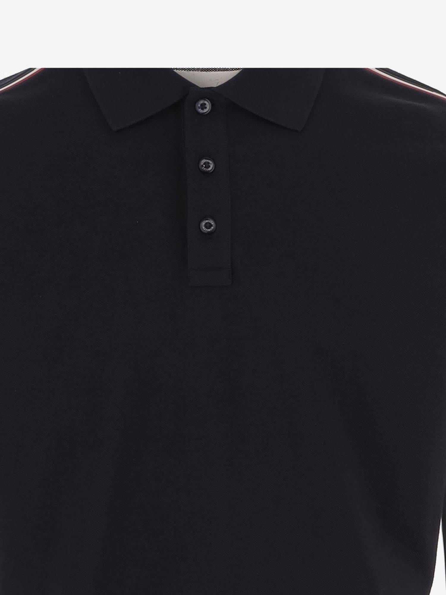 POLO IN COTONE CON BANDA TRICOLORE 8A00031 89A1677X MONCLER 