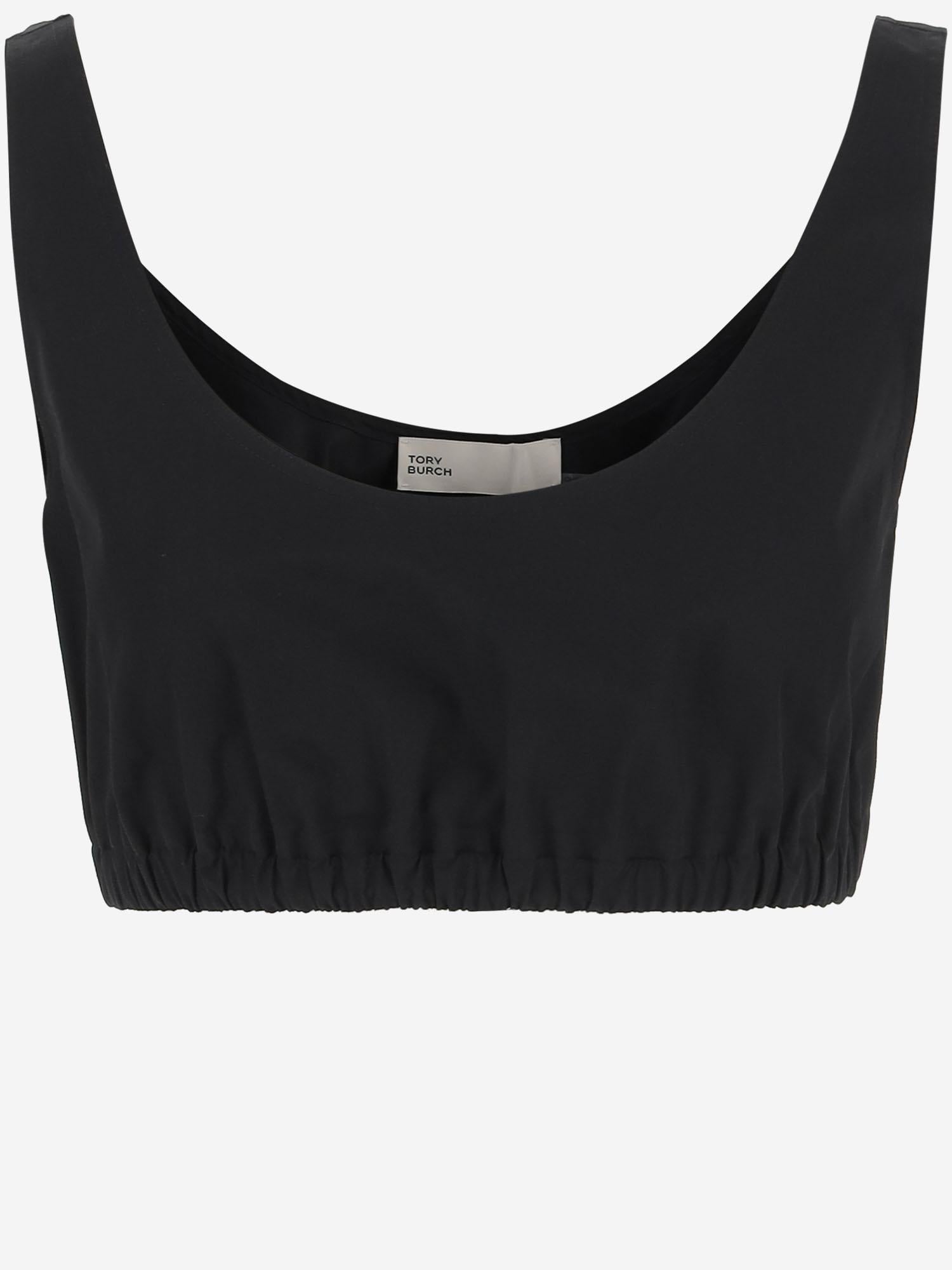 CANOTTA CORTA IN COTONE 168035 001 TORY BURCH 