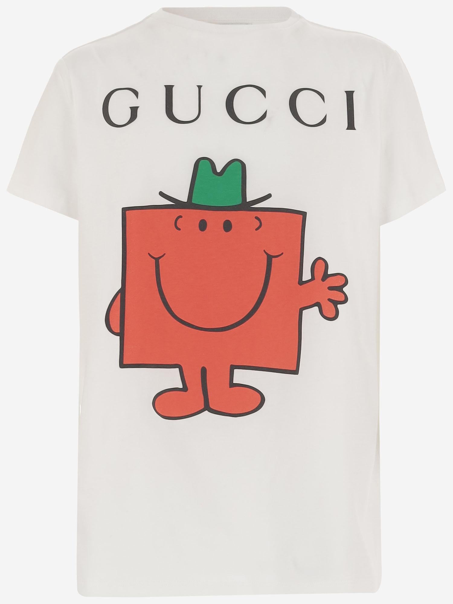 T-SHIRT IN COTONE CON STAMPA 547559 XJHPU9214 GUCCI KIDS 