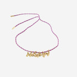 BRACCIALE IN TESSUTO E METALLO BUBBLELETTERSGOLDPLATED HAPPY SORBET ISLAND 