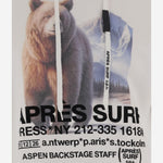 FELPA IN MISTO COTONE CON STAMPA GRAFICA 75K2HOODIE WHITE APRES SURF 