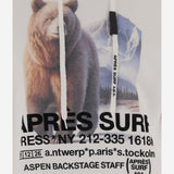 FELPA IN MISTO COTONE CON STAMPA GRAFICA 75K2HOODIE WHITE APRES SURF 