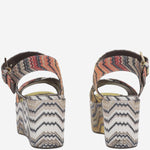 SANDALI PLATFORM IN MISTO VISCOSA MWF033 128 MISSONI 