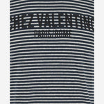 T-SHIRT A RIGHE CON STAMPA LOGO 6V3MG16SAPY RGY VALENTINO 