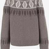 MAGLIONE IN CASHMERE CON MOTIVO GEOMETRICO KNJP24272B 183 ARCH4 