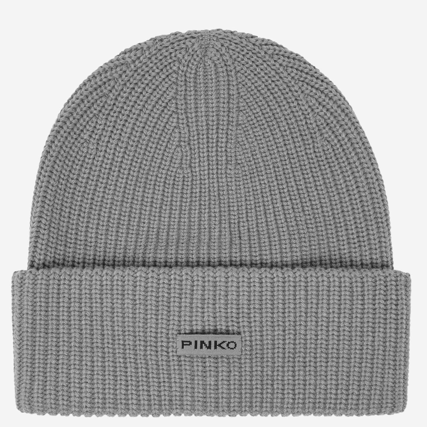 BEANIE IN MISTO VISCOSA CON LOGO 105993 A2Z4II2 PINKO 