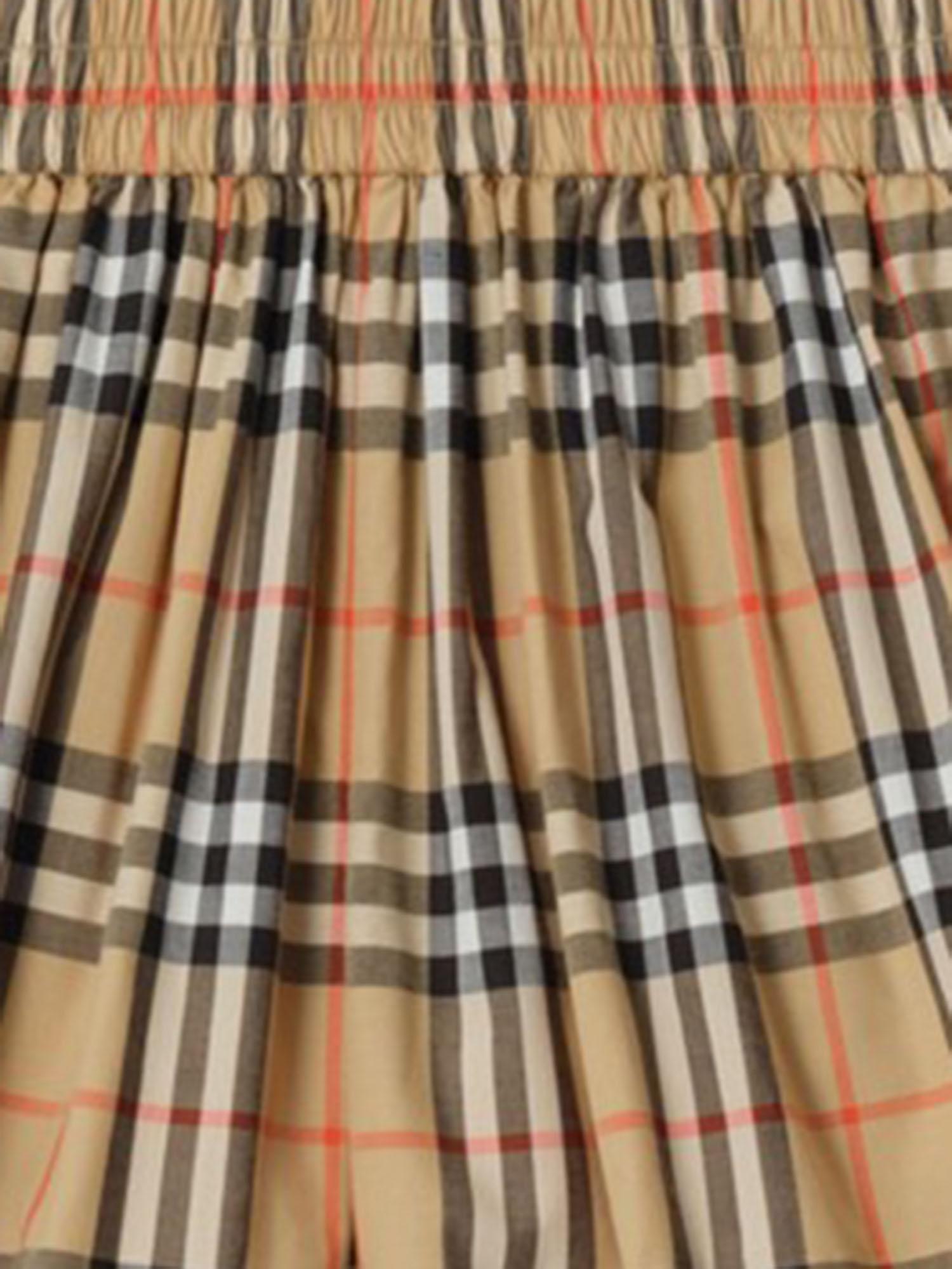 PANTALONI CORTI IN COTONE CON MOTIVO CHECK 8117159 SANDIPCHECK BURBERRY KIDS 