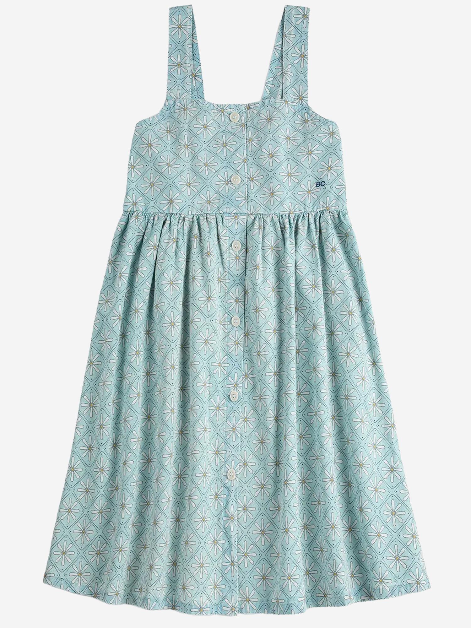 ABITO IN COTONE CON MOTIVO MOSAICO A FIORI B126AC106 LIGHTBLUE BOBO CHOSES KIDS 