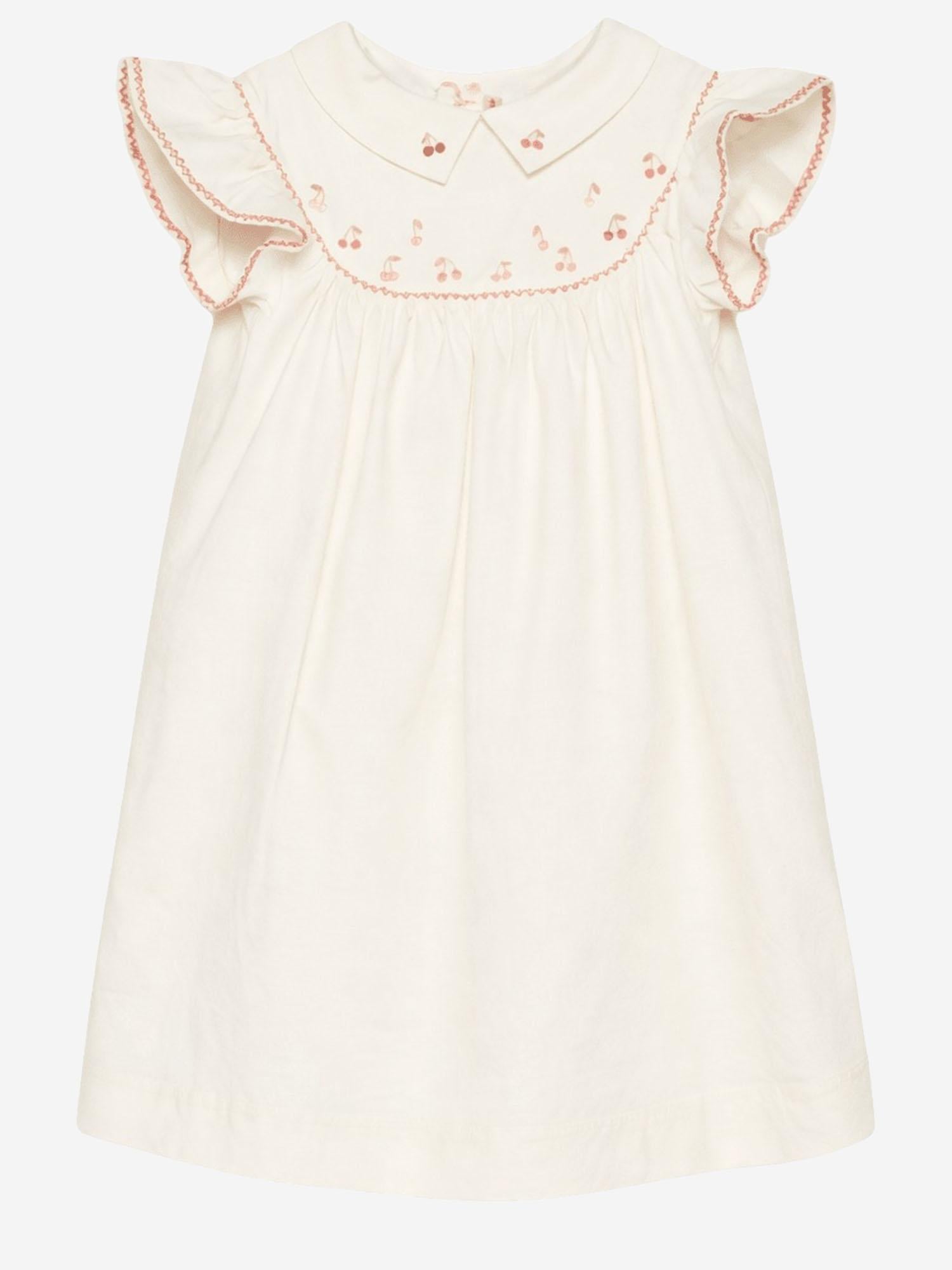 ABITO IN COTONE CON RICAMO LOGO S06GDRW00051 103 BONPOINT KIDS 