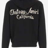 FELPA CON CAPPUCCIO IN COTONE CON ZIP AMTOJR 1098001 AMIRI 