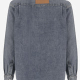 CAMICIA IN DENIM DI COTONE CON LOGO DS0011 PG1855172 JW ANDERSON 
