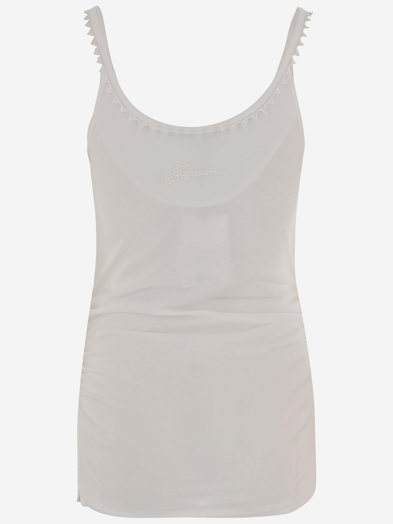 TOP IN COTONE CON MEZZA ABOTTONATURA TSW00567AJ00189 100 JACQUEMUS 