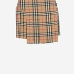 Mini kilt a pieghe con motivo check 8025832 ARCHIVE BEIGE IP CHK BURBERRY 
