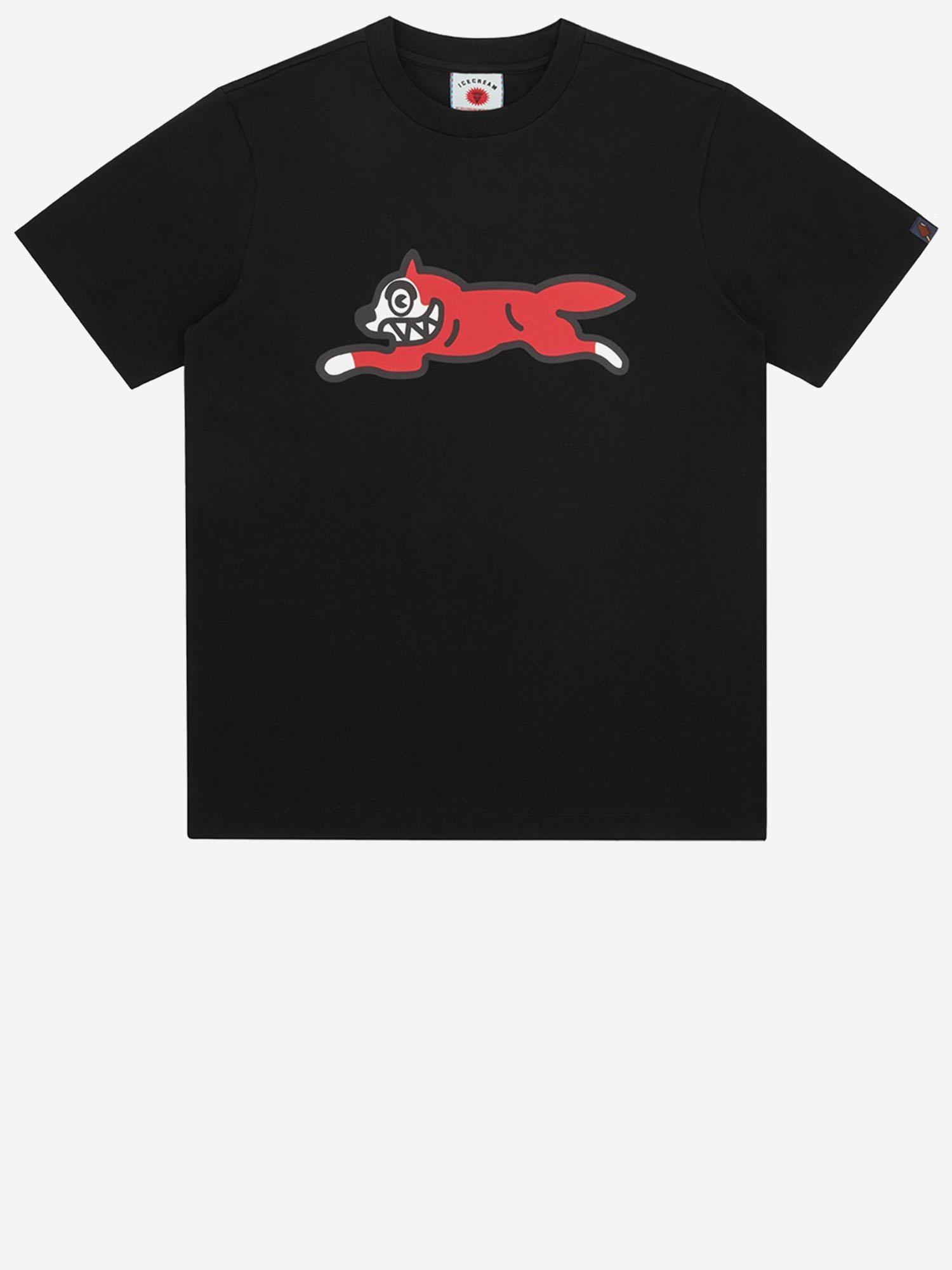 T-SHIRT IN COTONE CON LOGO IC23449 BLACK ICECREAM 