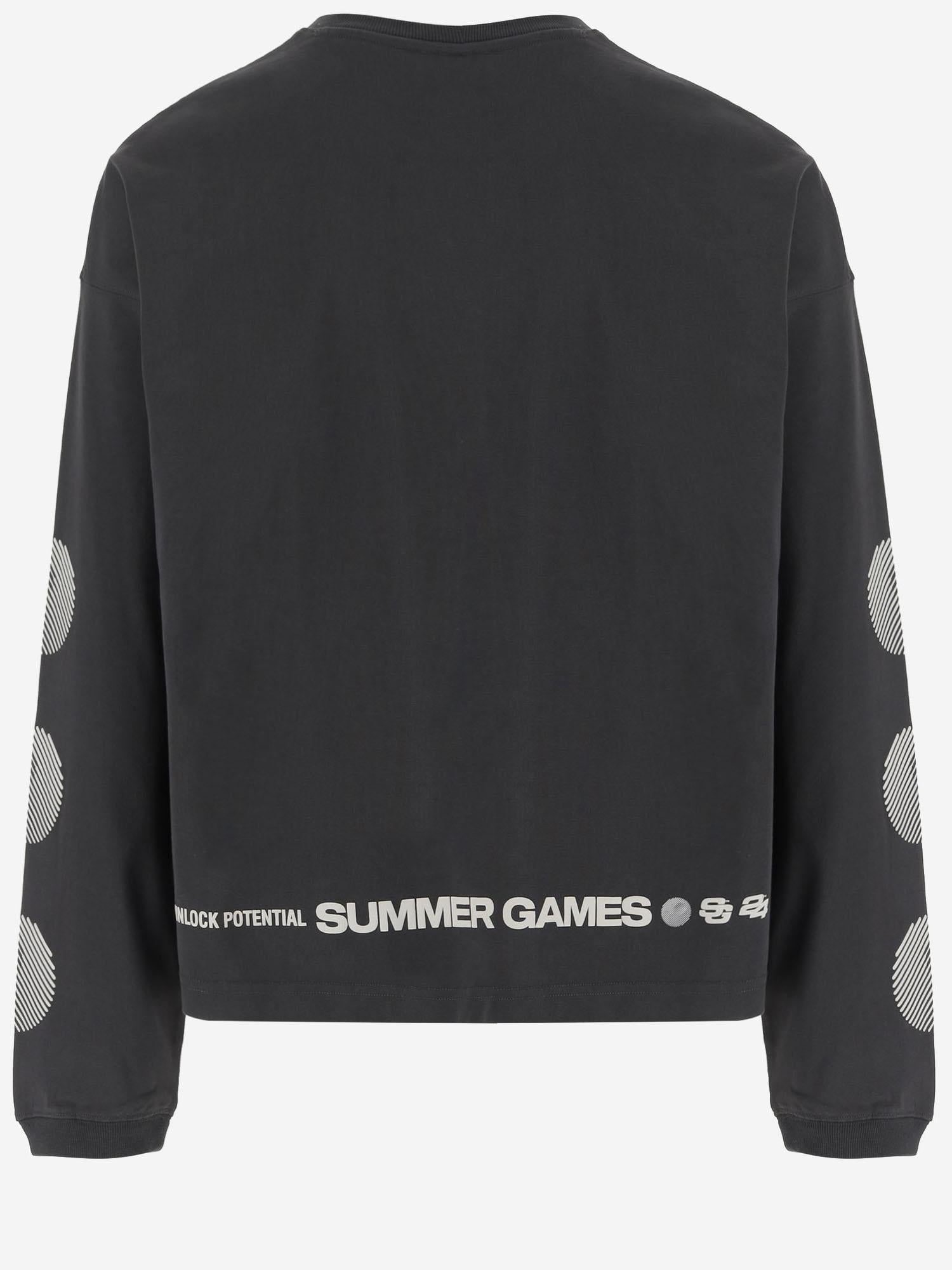 FELPA IN COTONE CON LOGO SG2510109 JETBLACK SUMMER GAMES 