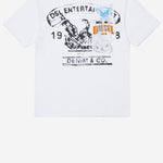 T-SHIRT TDERSIM OVER IN COTONE CON LOGO J02583 KYAYSK100 DIESEL KIDS 