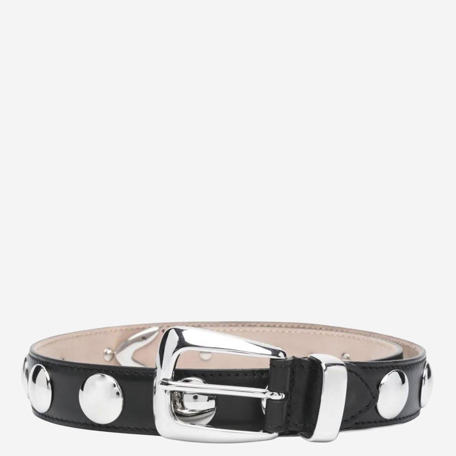 CINTURA IN PELLE CON BORCHIE 10014763 200 KHAITE 