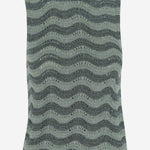 TOP IN MISTO VISCOSA CON MOTIVO ONDULATO 068 VERDE COLOUR MARKET 