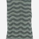TOP IN MISTO VISCOSA CON MOTIVO ONDULATO 068 VERDE COLOUR MARKET 