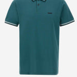 Polo in cotone stretch con logo 50506193 356 HUGO BOSS 