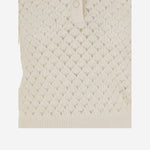 POLO CON COLLETTO IN PIZZO CH25AMP47590 107 CHLOE 