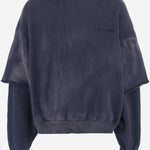 FELPA OVERSIZE CON CAPPUCCIO IN COTONE I005  CULTURA 