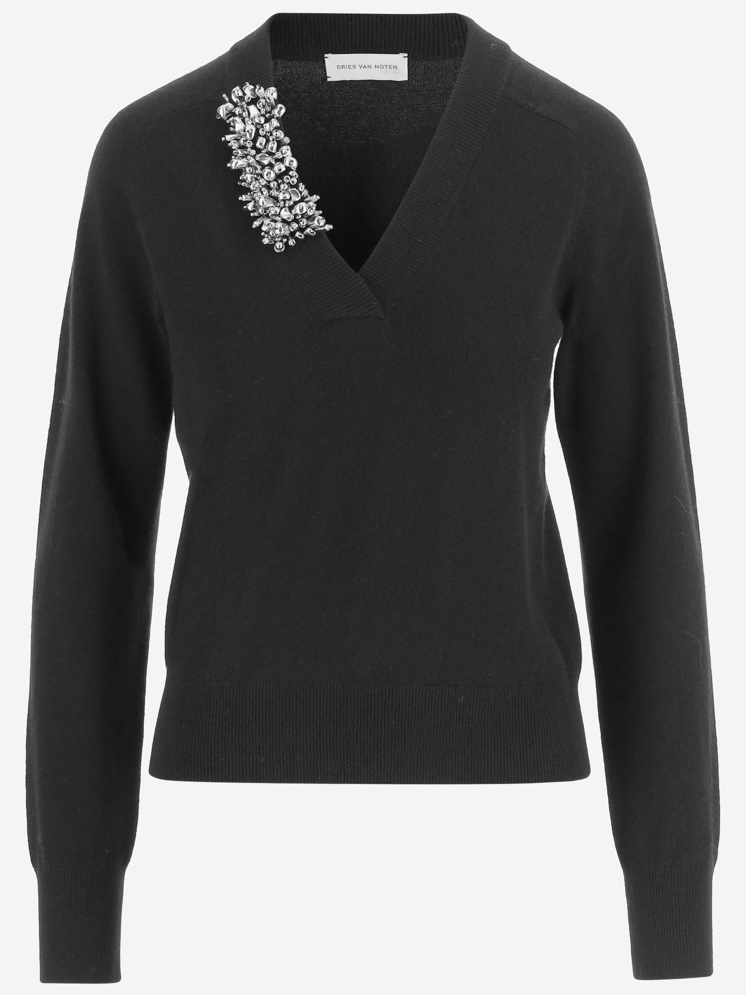 Maglia in cashmere 011223 2704900 DRIES VAN NOTEN 