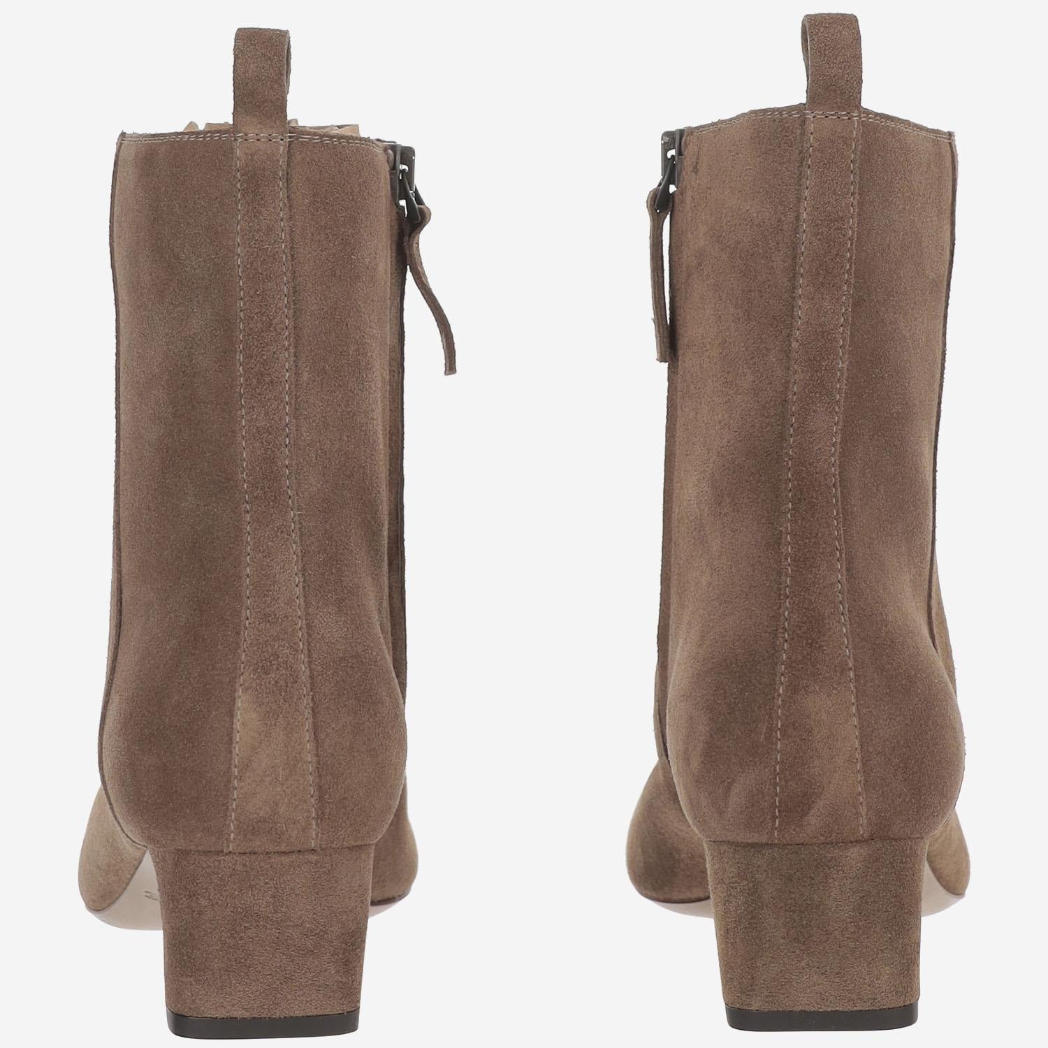 STIVALETTI IN SUEDE SR483505 CASHMERESESAMO SARTORE 