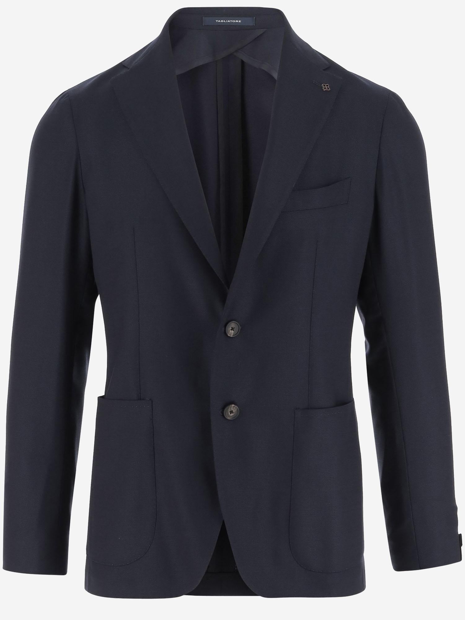 GIACCA MONOPETTO IN LANA STRETCH 1SMC22K 060069B5040 TAGLIATORE 