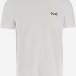 T-SHIRT IN NYLON STRETCH CON LOGO 50543328 100 HUGO BOSS 