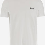 T-SHIRT IN NYLON STRETCH CON LOGO 50543328 100 HUGO BOSS 