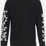 FELPA IN COTONE CON STAMPA E LOGO AMJYTE 1076Black AMIRI 