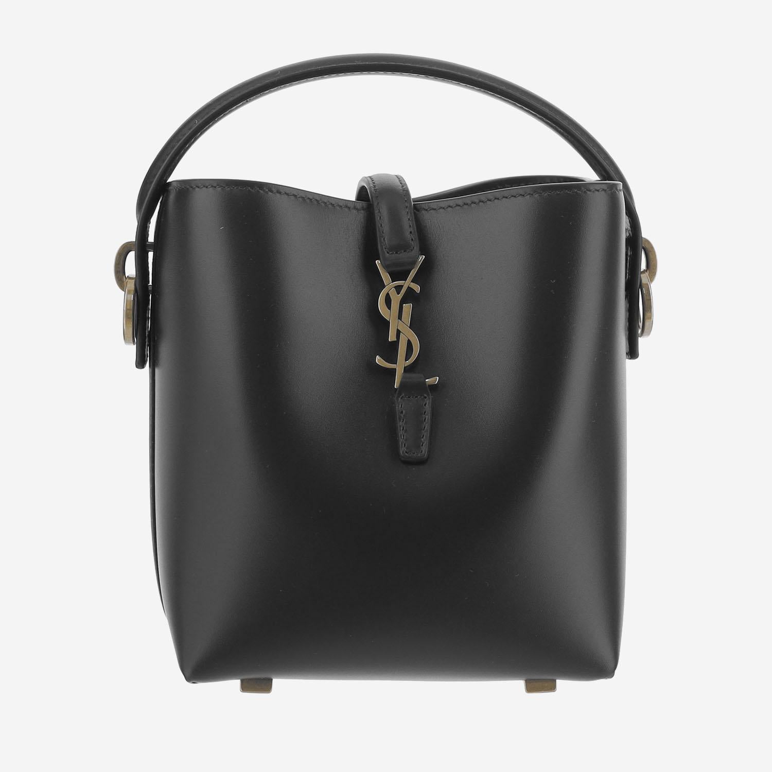 BORSA LE 37 MINI IN PELLE LUCIDA 765870 2R20W1000 SAINT LAURENT 