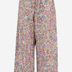 PANTALONI IN SETA CON MOTIVO FLOREALE DLWPBSUF03 MULTI PERO 