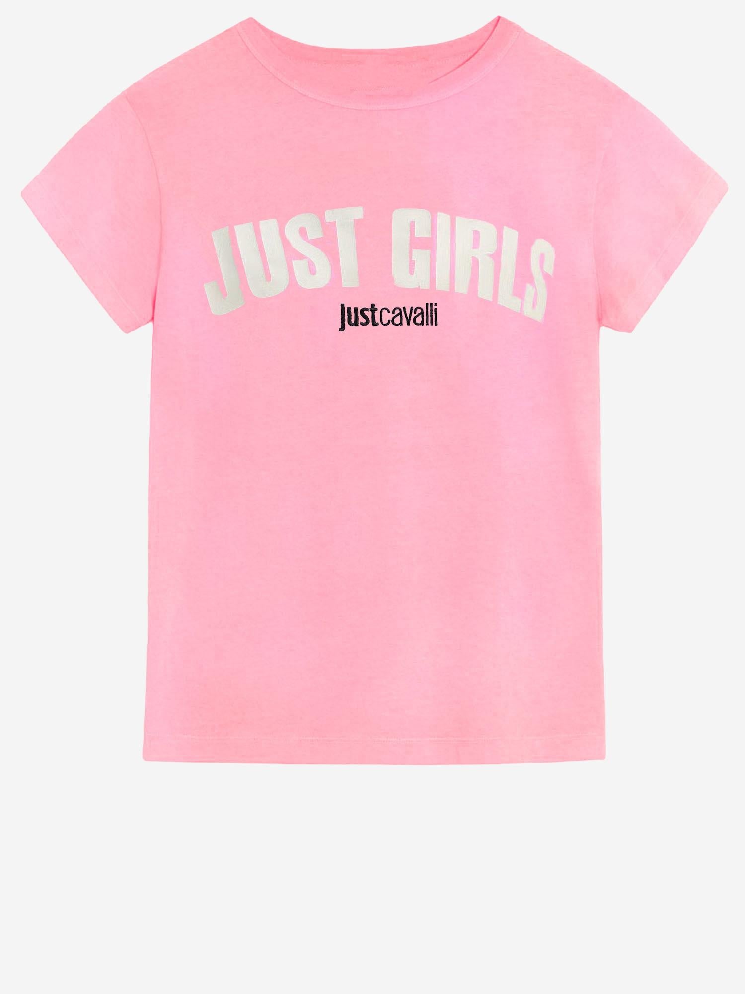 T-SHIRT IN COTONE CON LOGO 80PAHT12 CJ500433 JUST CAVALLI 