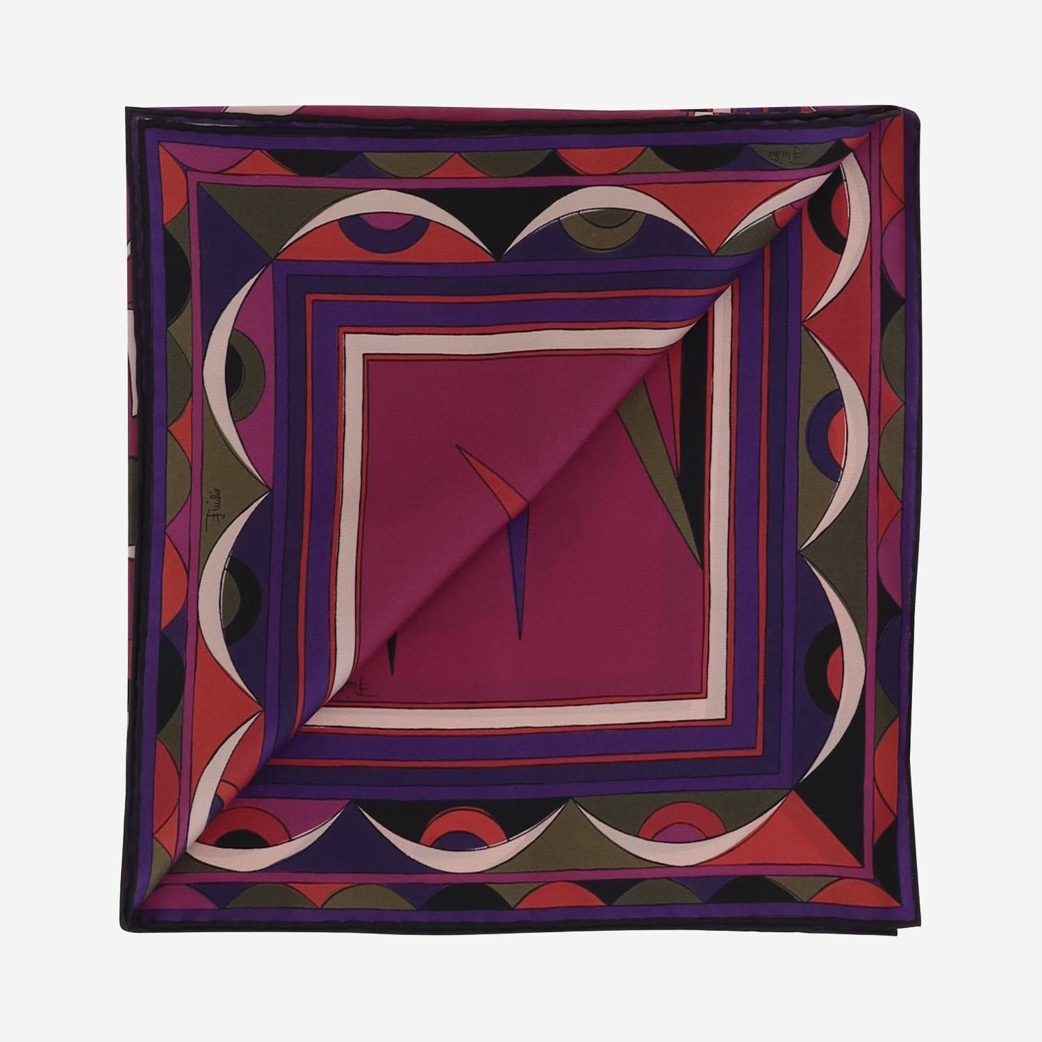 Foulard in seta con stampa grafica 5UGB50 5UC151 EMILIO PUCCI 