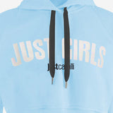 FELPA CROPPED IN COTONE CON LOGO FRONTALE 80PAIT12 CF500217 JUST CAVALLI 