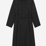CAPPOTTO LUNGO IN GRAIN DE POUDRE 848512 Y5J401000 SAINT LAURENT 