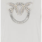 T-SHIRT IN COTONE CON LOGO 100535 A2RNZ05 PINKO 