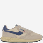 SNEAKERS REELWIND LOW IN NYLON E SUEDE WWLMUT27 SUEDENETECRUENSBLUE AUTRY 