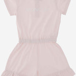 TUTA IN COTONE STRETCH CON LOGO 8L000058790N 504 MONCLER ENFANTS 