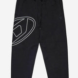 Pantaloni in cotone con ricamo Oval D J02272 0GYCJK900 DIESEL KIDS 