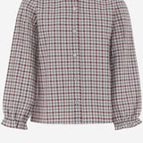 CAMICIA IN COTONE CON MOTIVO A QUADRI DIVA 36 NICOLETTA FANNA KIDS 