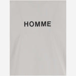 T-SHIRT IN COTONE CON LOGO HOT103 WHITE HOMME 
