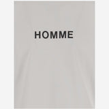 T-SHIRT IN COTONE CON LOGO HOT103 WHITE HOMME 