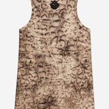 CANOTTA IN COTONE STRETCH CON MOTIVO ANIMALIER 106919 A3DPCZ9 PINKO 