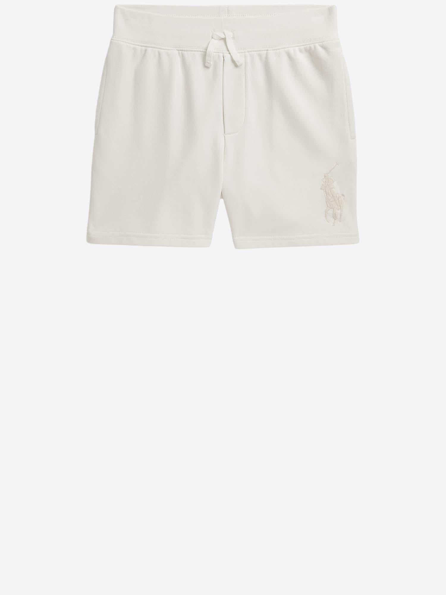PANTALONI CORTI IN COTONE CON LOGO 323A12258 004 POLO RALPH LAUREN KIDS 
