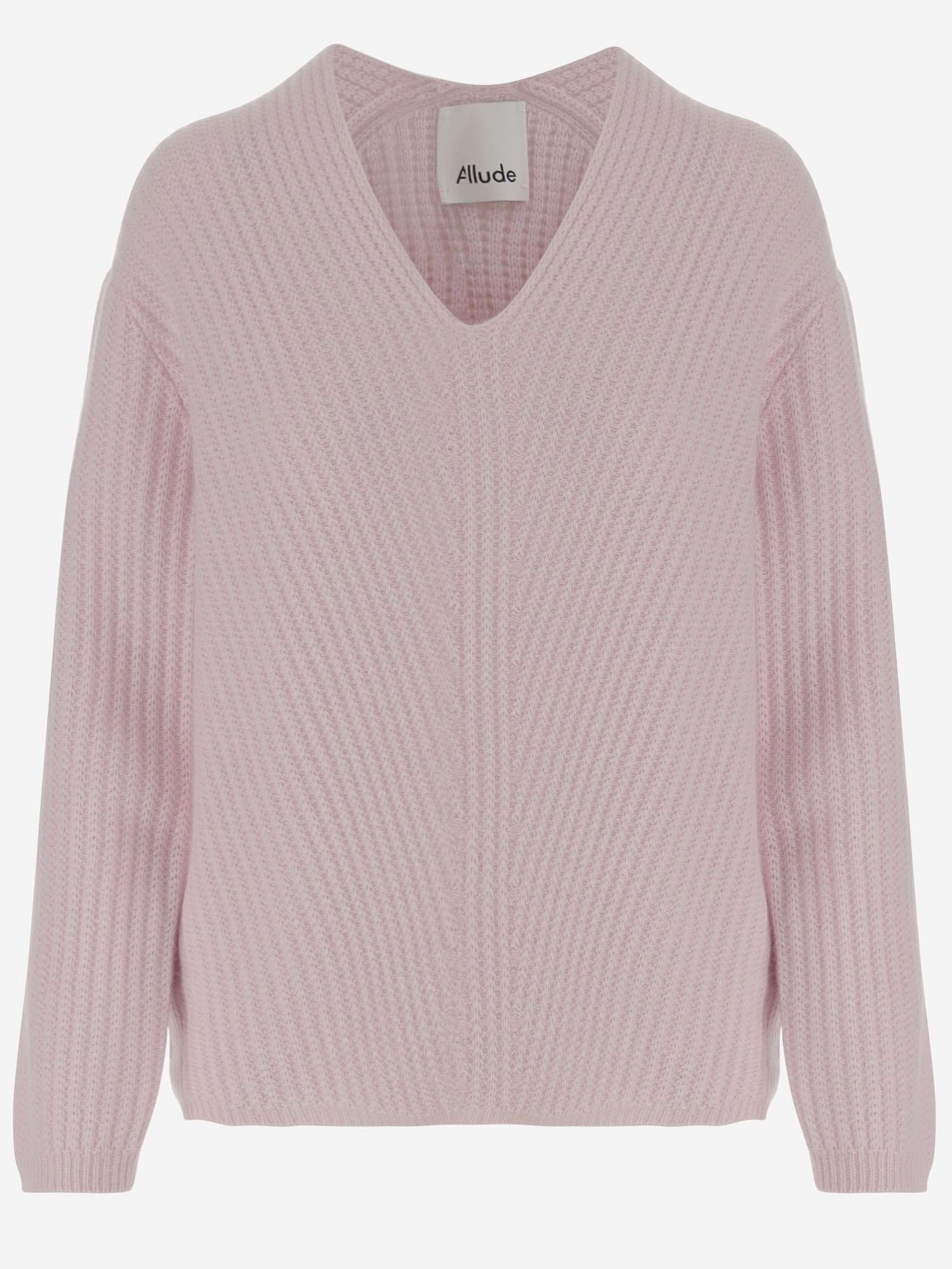 PULLOVER A COSTE IN CASHMERE 25211196 60 ALLUDE 