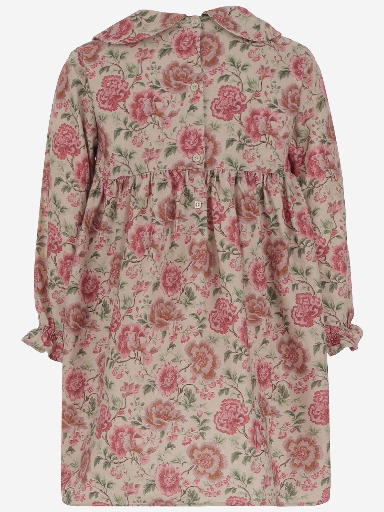 ABITO IN COTONE CON MOTIVO FLOREALE 01548134 396 BABE & TESS BAMBINO 
