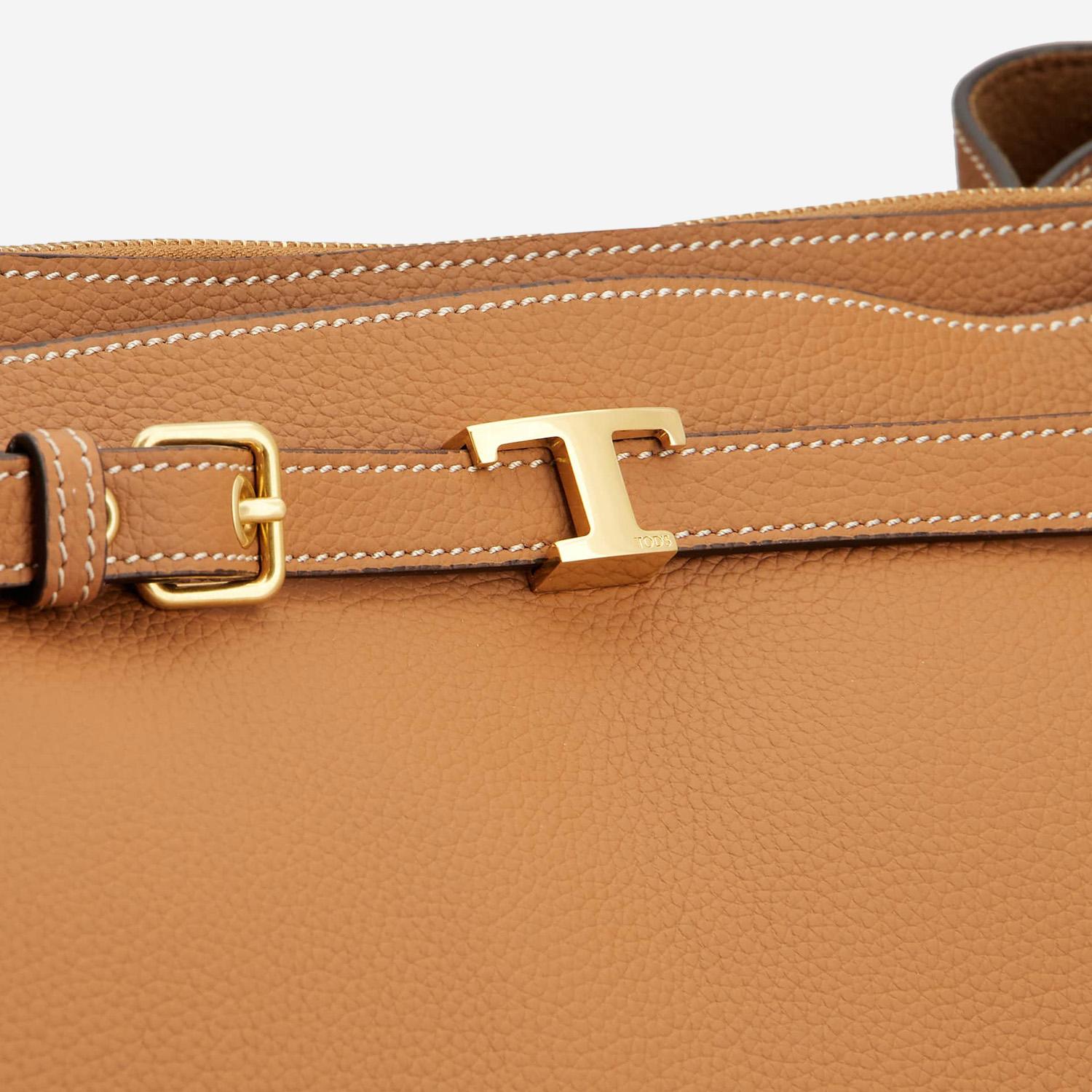 BORSA A MANO IN PELLE CON LOGO XBWTIMJ0200WKA S410 TODS 